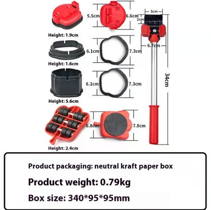 EasyMove Pro™ – Heavy-Duty Furniture Lifting & Moving Kit